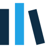 Three blue and black vertical bars design