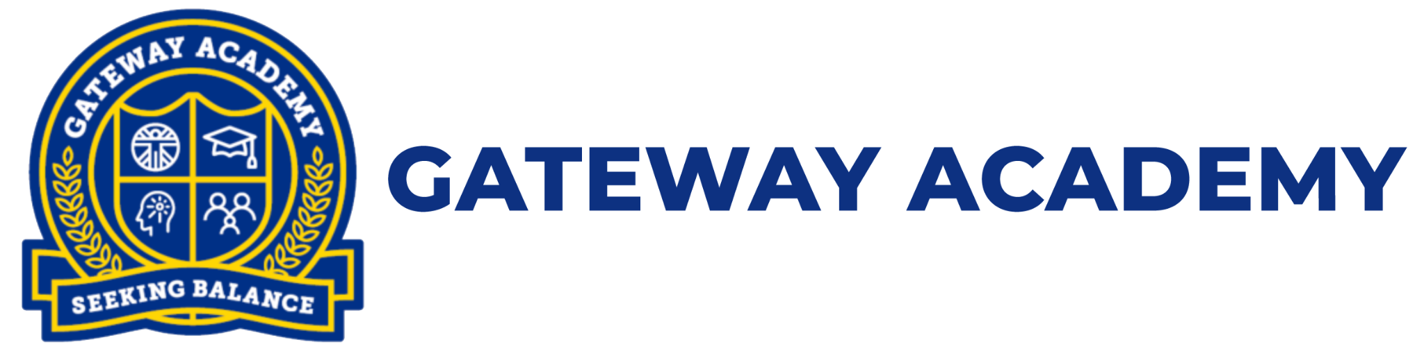 Gateway Academy logo with emblem and text