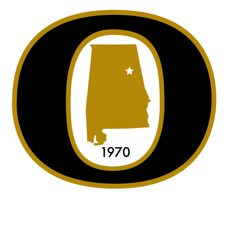 Oxford City Schools logo with Alabama map
